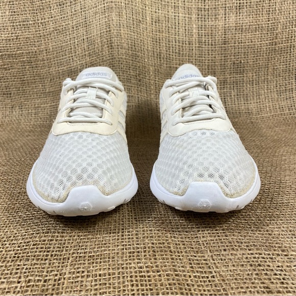 adidas running shoe lite weight white Size 10 - Picture 6 of 9
